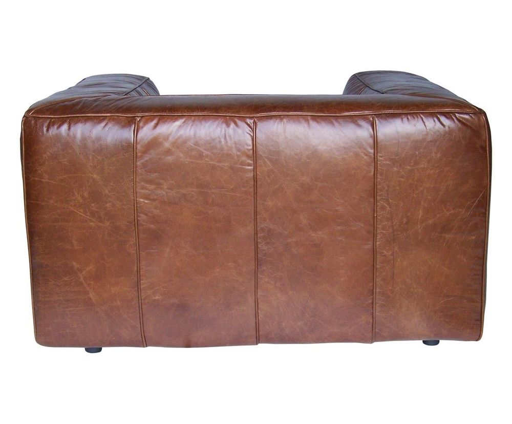 Armchairs - Boston Genuine Leather Armchair - Comfort and Contemporary Elegance - JP2B DECORATION