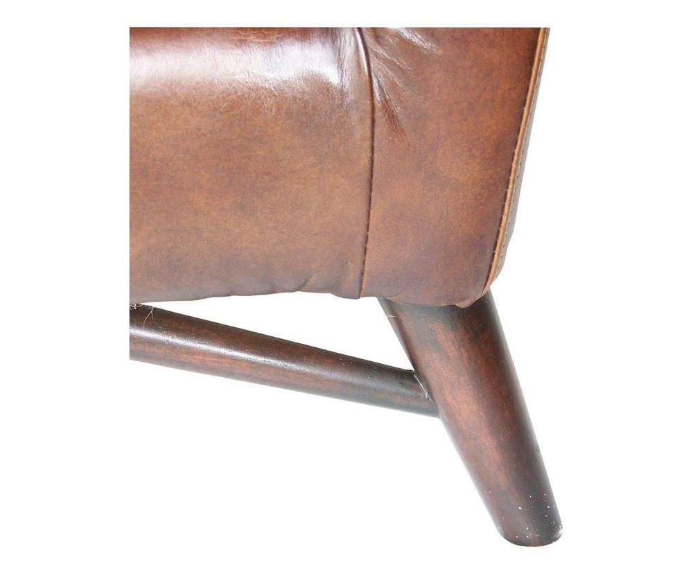 Sofas - Le Scandi Sofa in Cigar Leather, Scandinavian Design and Modern Comfort - JP2B DECORATION