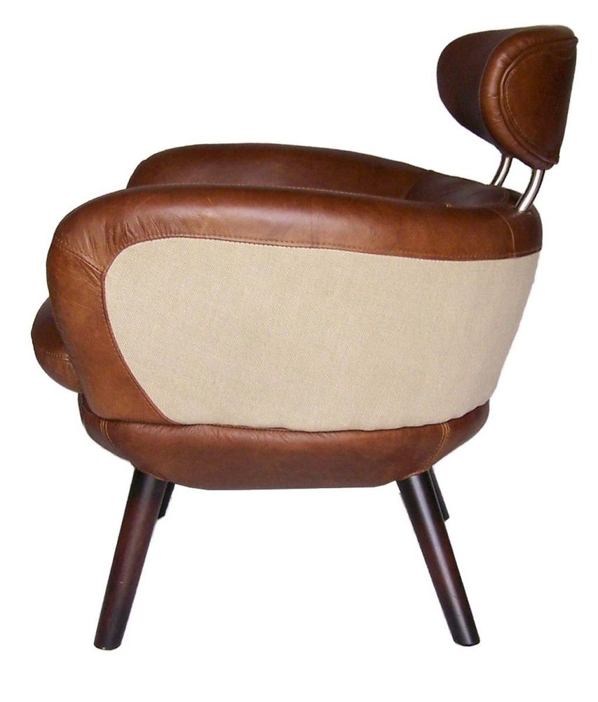 Armchairs - Scandi L'Élégant Armchair – Chic Leather and Jute Design - JP2B DECORATION