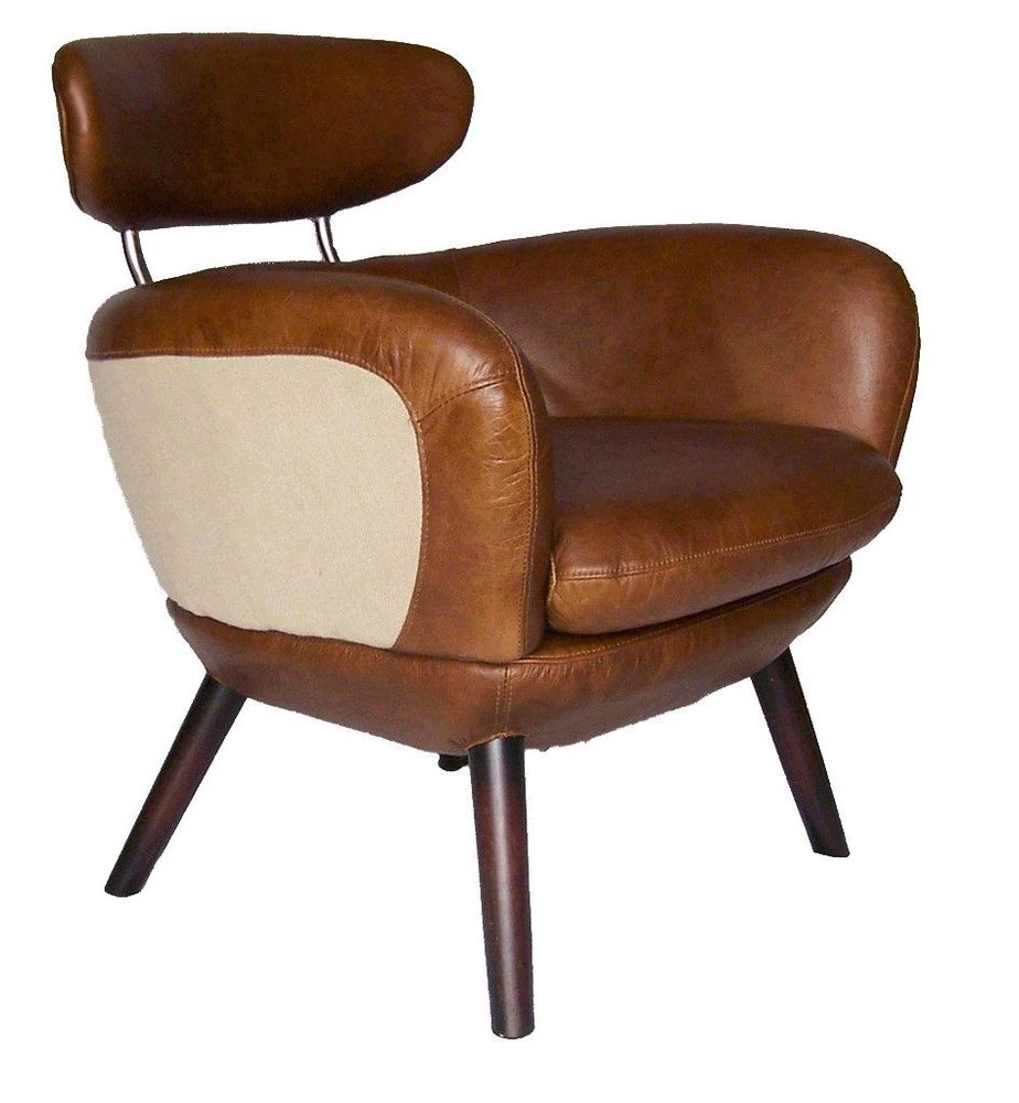 Armchairs - Scandi L'Élégant Armchair – Chic Leather and Jute Design - JP2B DECORATION