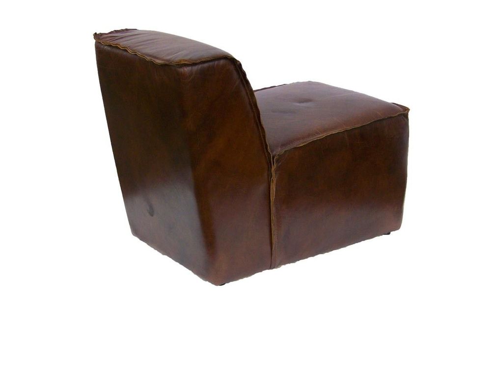 Fauteuils - Fauteuil Noctambule en cuir de vachette - Style vintage industriel - JP2B DECORATION