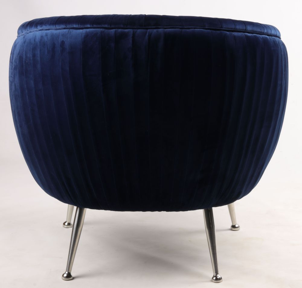Fauteuils - Fauteuil Palace en Velours Bleu – Confort et Style - JP2B DECORATION