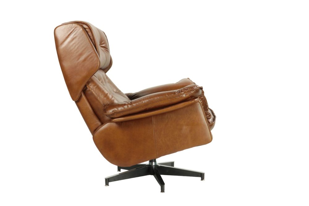 Armchairs - Sessel Armchair Havana leather, soft seating, classic design - JP2B DECORATION