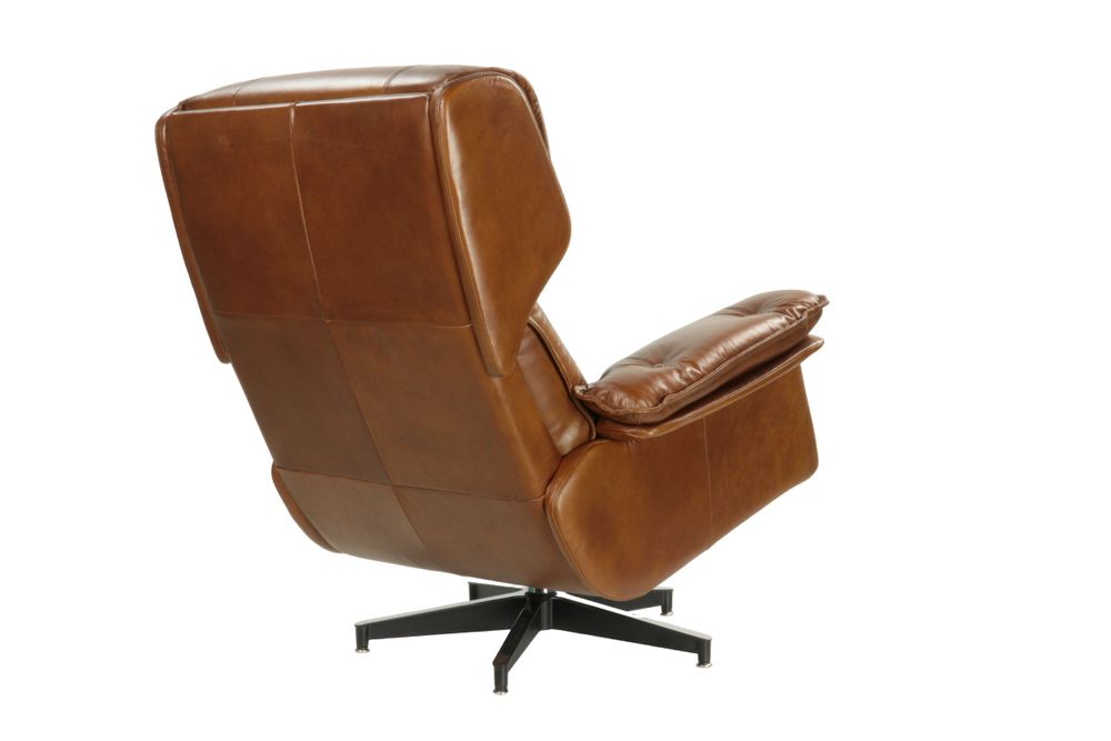 Armchairs - Sessel Armchair Havana leather, soft seating, classic design - JP2B DECORATION