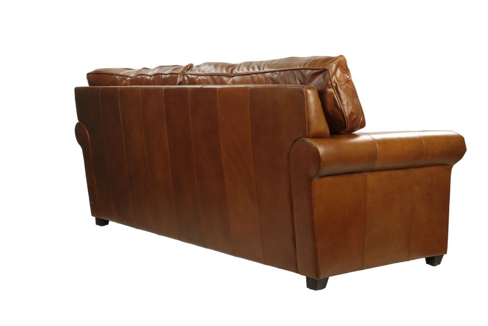Armchairs - Oregon Sofa Bed in Havana leather, convertible and elegant - JP2B DECORATION
