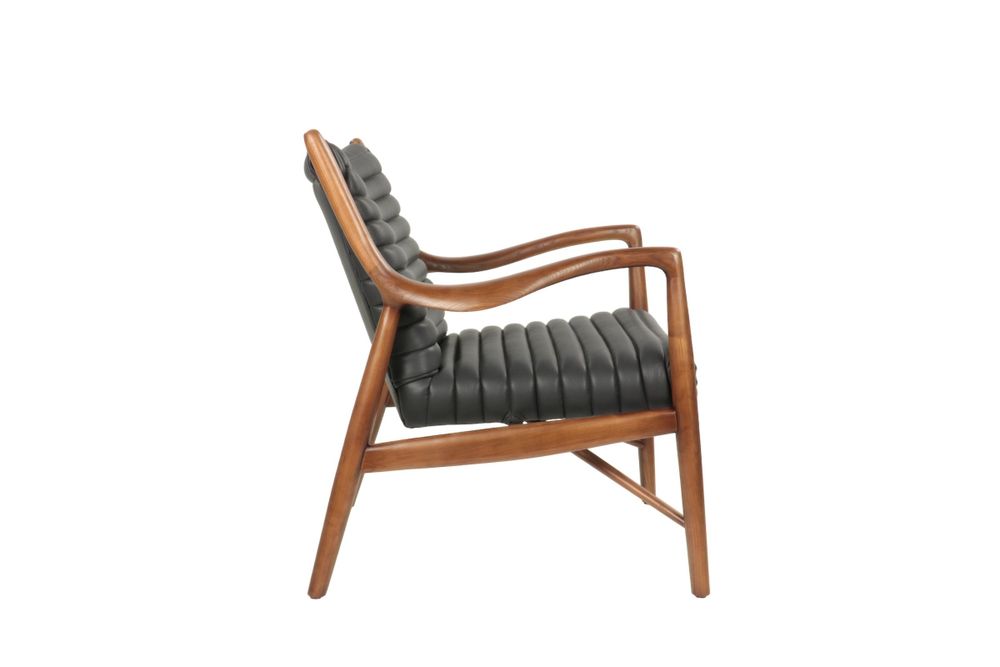 Fauteuils - Fauteuil Yellowstone Santosa noir, design moderne, cuir haut de gamme - JP2B DECORATION