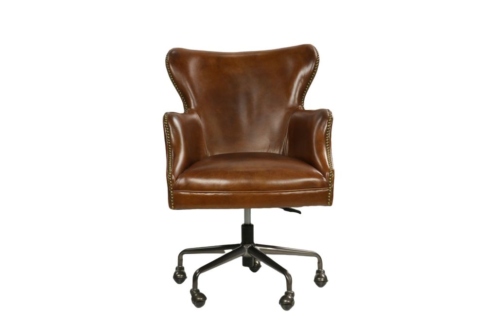 Armchairs - L'invité armchair in genuine leather, simple and elegant design - JP2B DECORATION