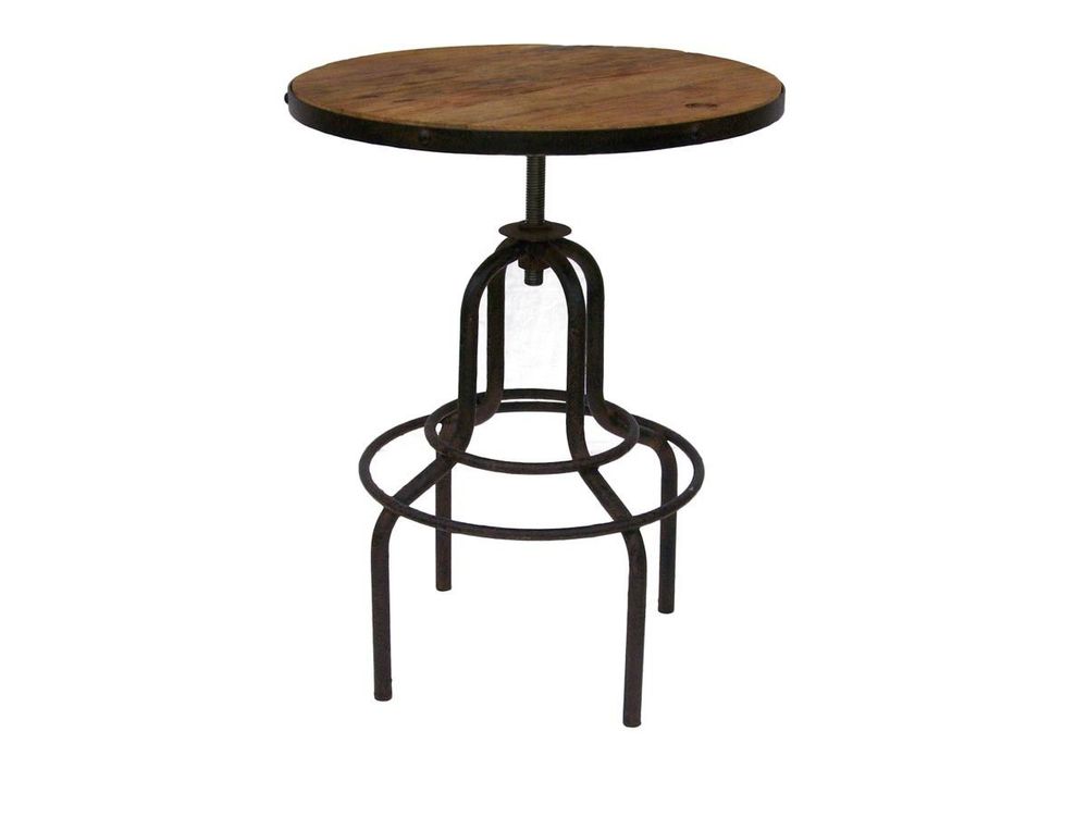 Dining Tables - High table in wood and metal, industrial and robust design - JP2B DECORATION