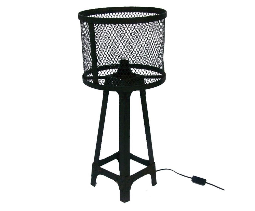 Plafonniers - Lampe industrielle moyenne, métal noir martelé, 70 cm - JP2B DECORATION