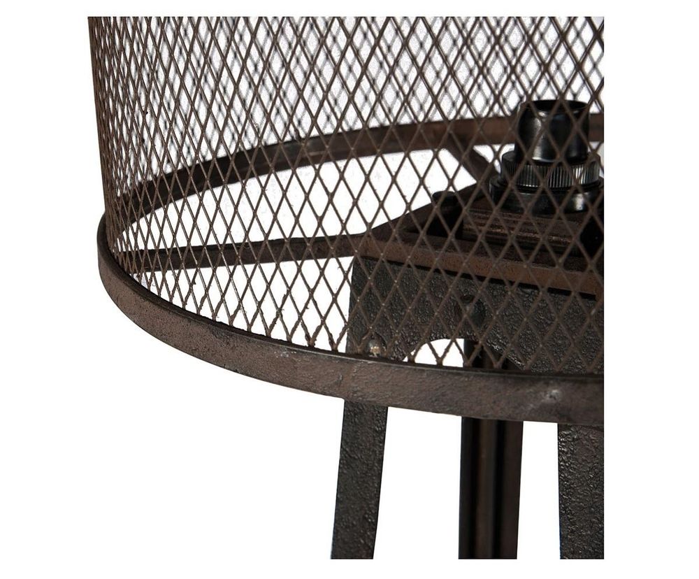 Ceiling lights - Large industrial lamp in recycled wood, authentic design, 161 cm - JP2B DECORATION