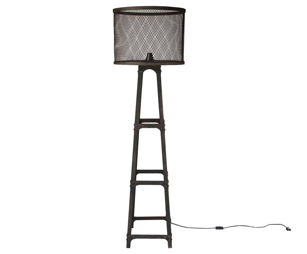Ceiling lights - Large industrial lamp in recycled wood, authentic design, 161 cm - JP2B DECORATION