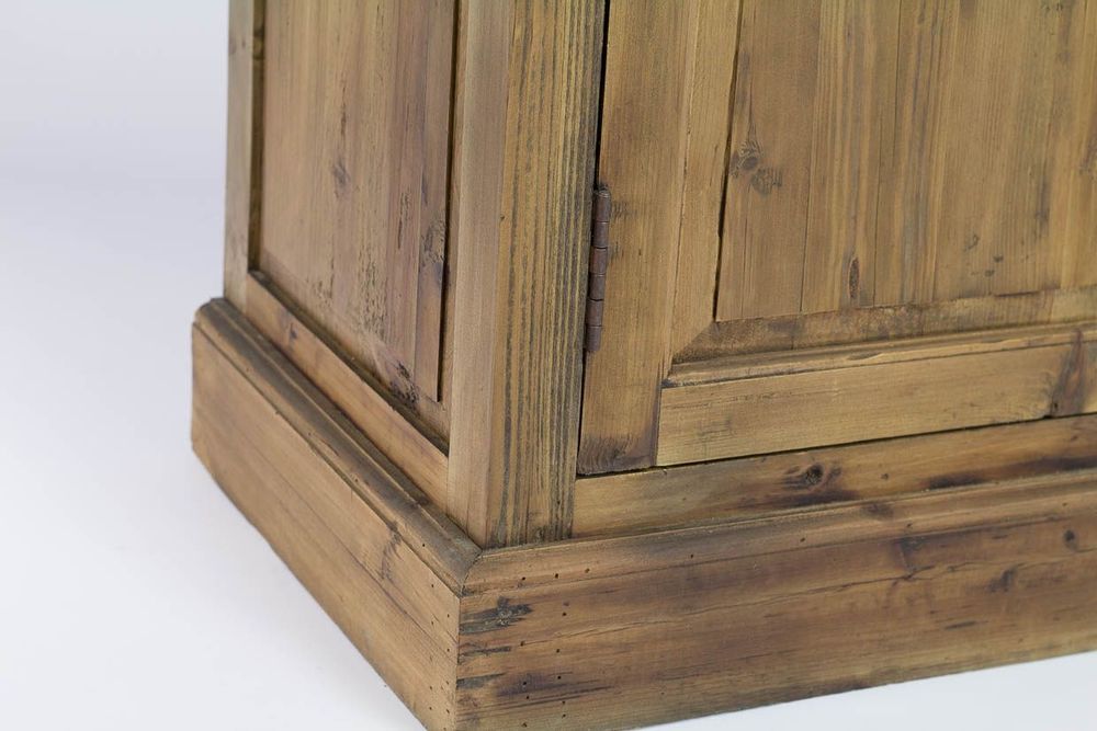 Bibliothèques - Buffet en bois et métal, 4 portes, design industriel, 230 cm - JP2B DECORATION