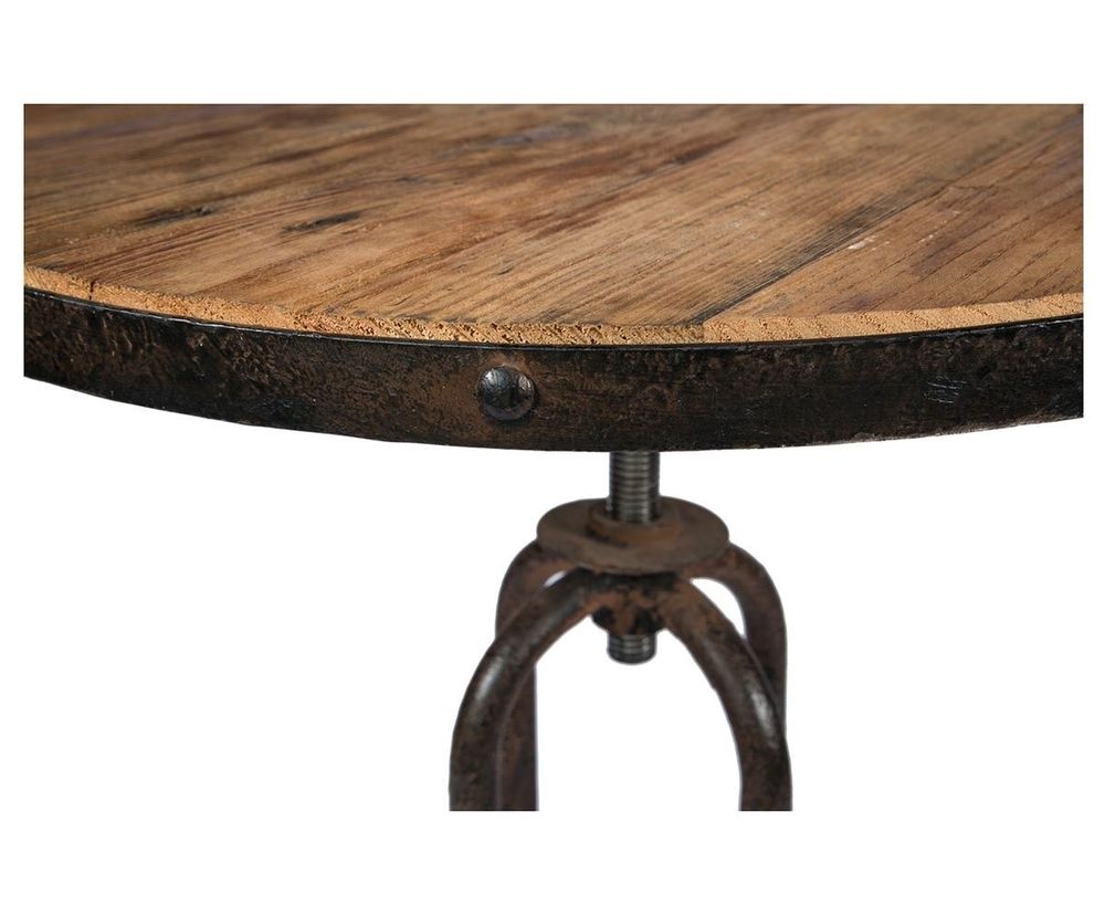 Dining Tables - High table in wood and metal, industrial and robust design - JP2B DECORATION
