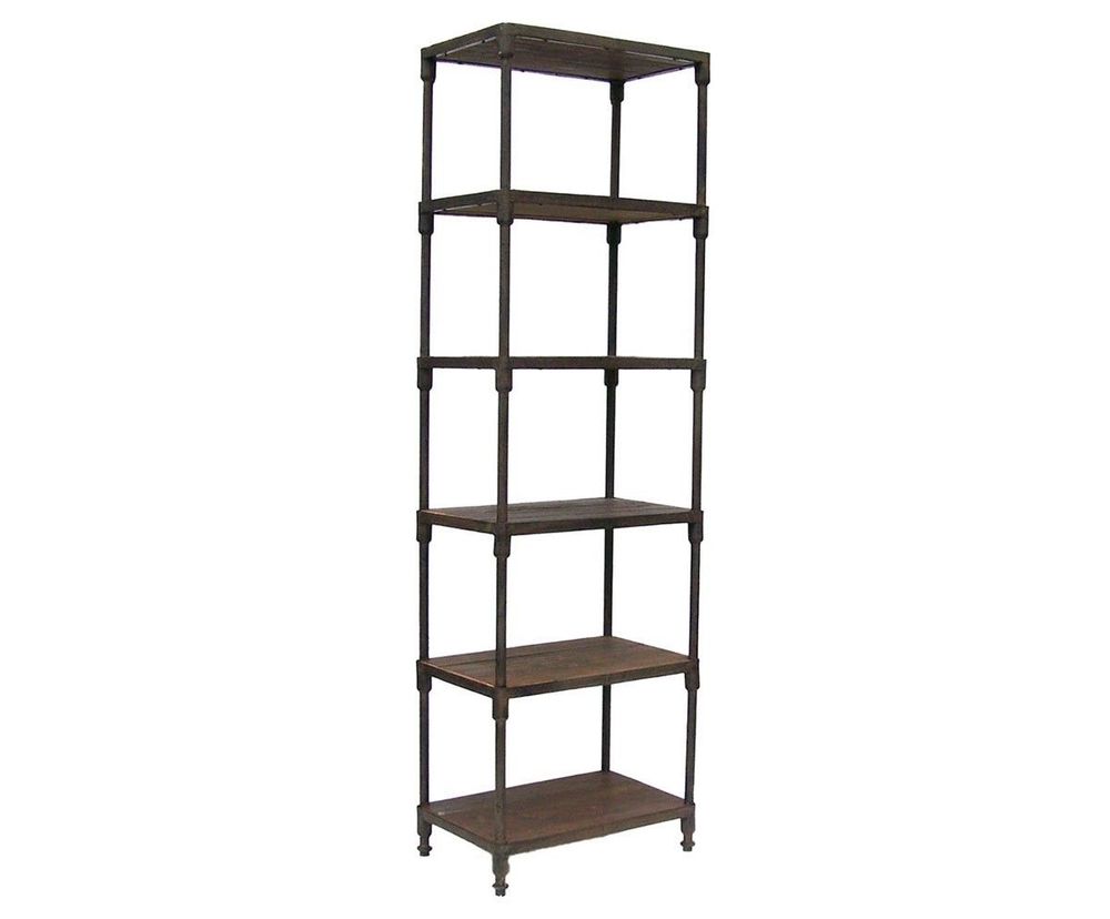 Etagères - Étagère industrielle, 6 étagères, bois et métal, 214 cm - JP2B DECORATION