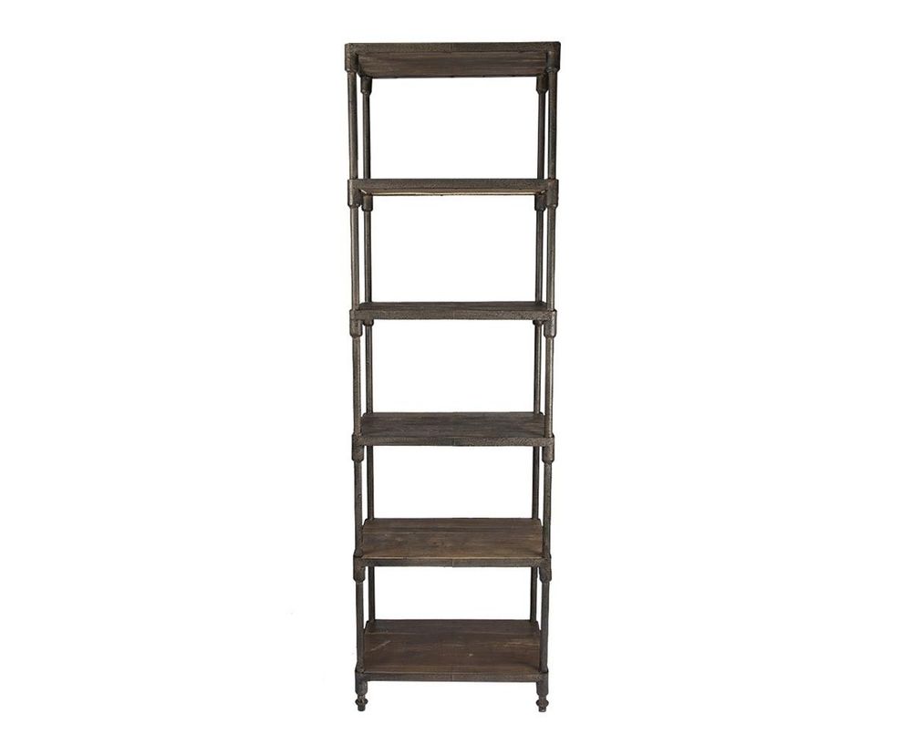 Etagères - Étagère industrielle, 6 étagères, bois et métal, 214 cm - JP2B DECORATION
