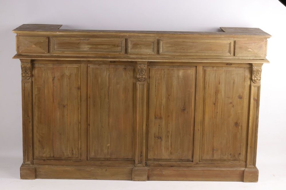 Buffets - Comptoir en bois recyclé, 180 cm, 3 tiroirs, style industriel vintage - JP2B DECORATION