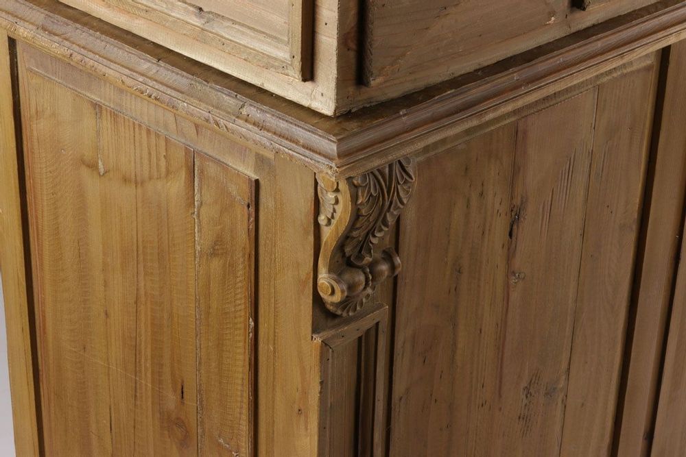 Buffets - Comptoir en bois recyclé, 180 cm, 3 tiroirs, style industriel vintage - JP2B DECORATION