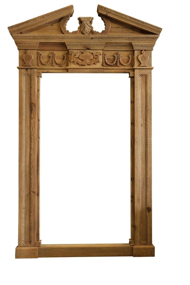 Mirrors - Industrial mirror in recycled wood, 230 cm, vintage style - JP2B DECORATION