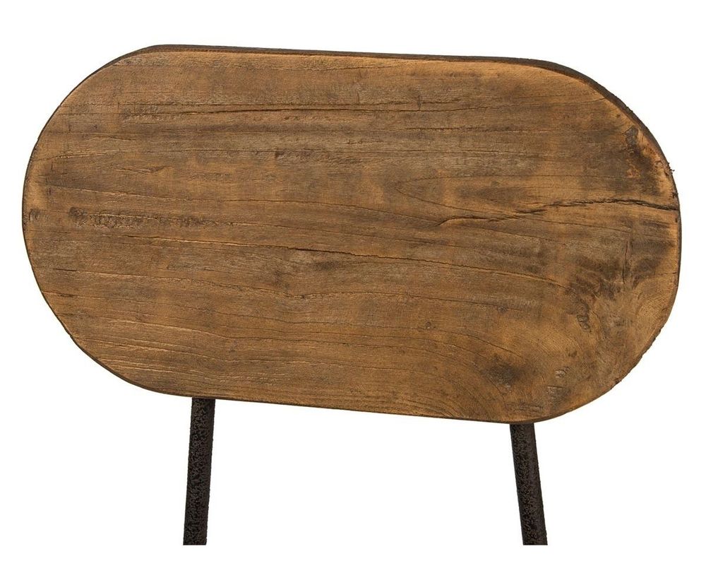 Stools - Bar stool III, wood and metal, adjustable seat, industrial design - JP2B DECORATION