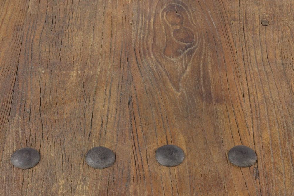 Tables basses - Table à café Tréteaux en bois recyclé, 110 cm, style industriel vintage - JP2B DECORATION