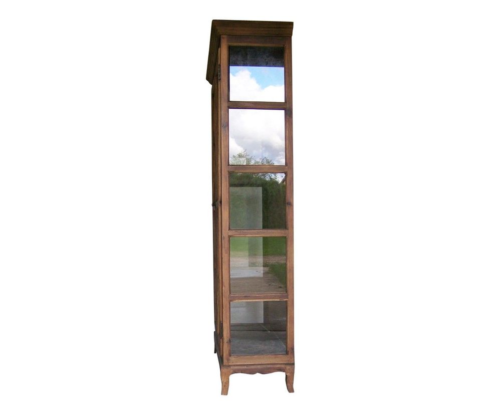 Armoires - Armoire vitrée en bois recyclé, design naturel et authentique - JP2B DECORATION