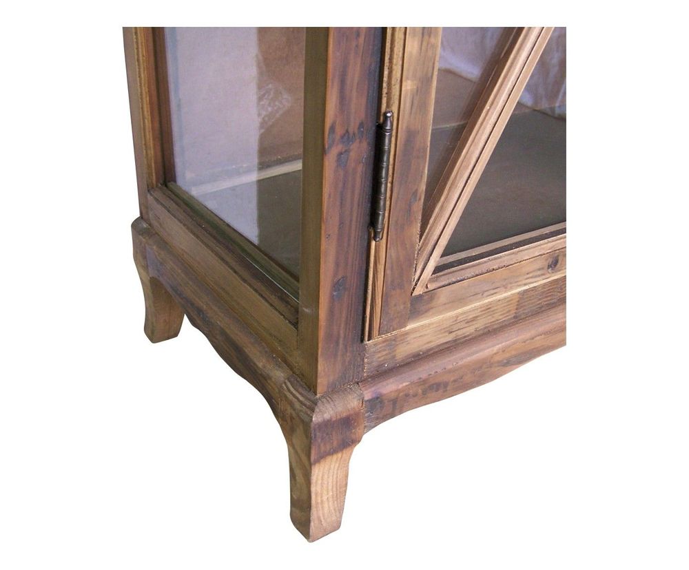 Armoires - Armoire vitrée en bois recyclé, design naturel et authentique - JP2B DECORATION