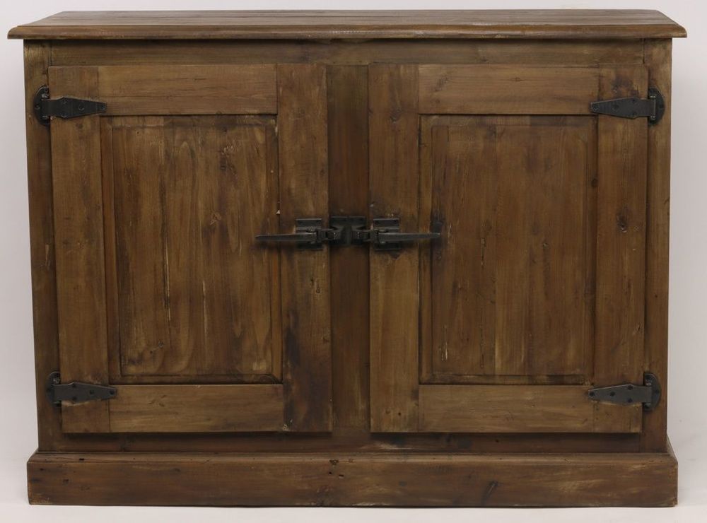 Buffets - Bas de buffet Le Glacier en bois recyclé, 2 portes, style vintage - JP2B DECORATION