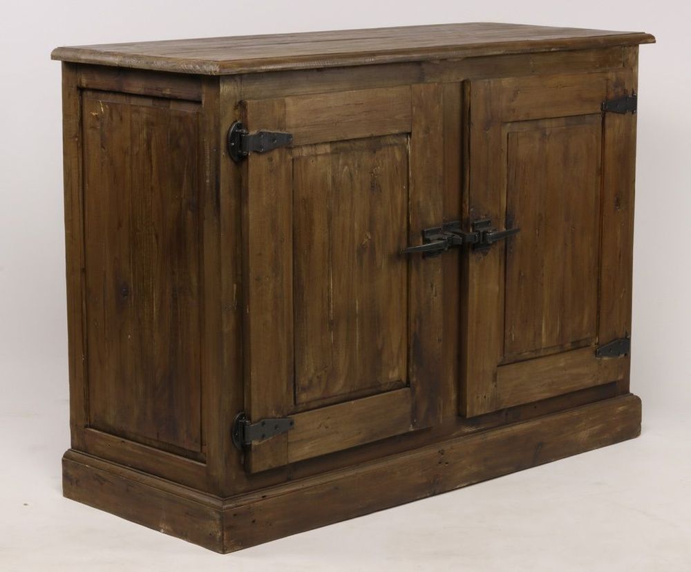 Buffets - Bas de buffet Le Glacier en bois recyclé, 2 portes, style vintage - JP2B DECORATION