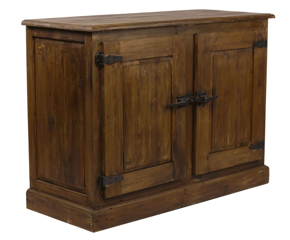 Buffets - Bas de buffet Le Glacier en bois recyclé, 2 portes, style vintage - JP2B DECORATION