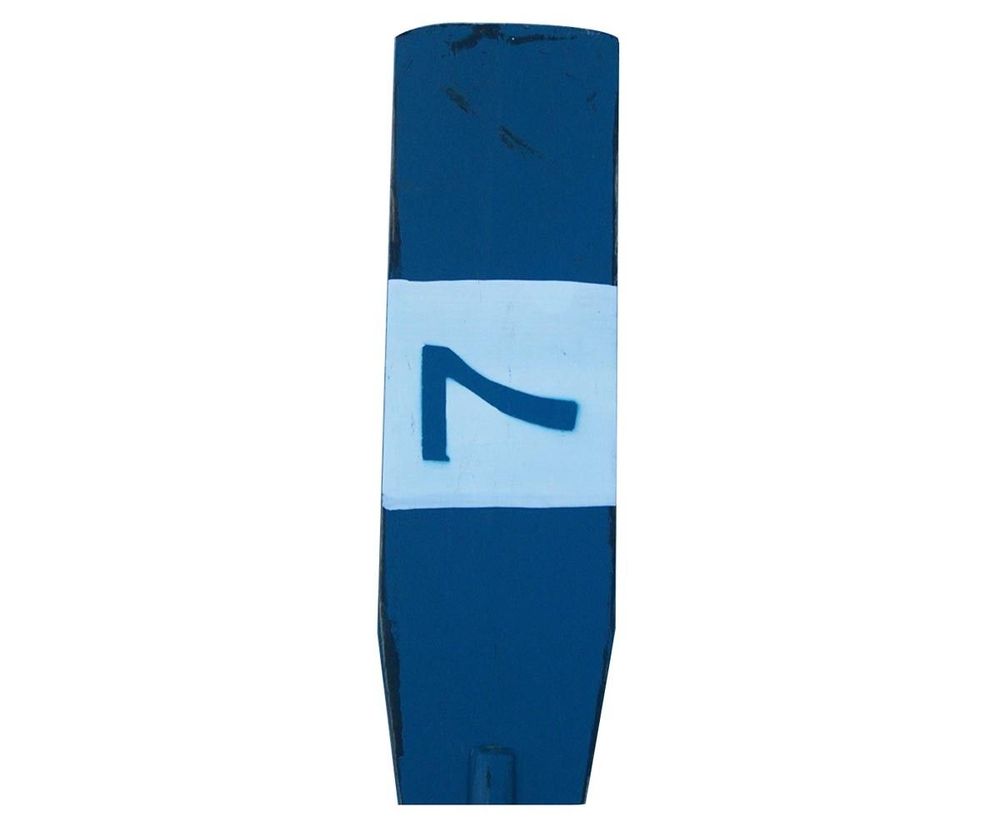 Objets de décoration - Rame décorative en bois d’orme, finition bleu et blanc, 128 cm - JP2B DECORATION