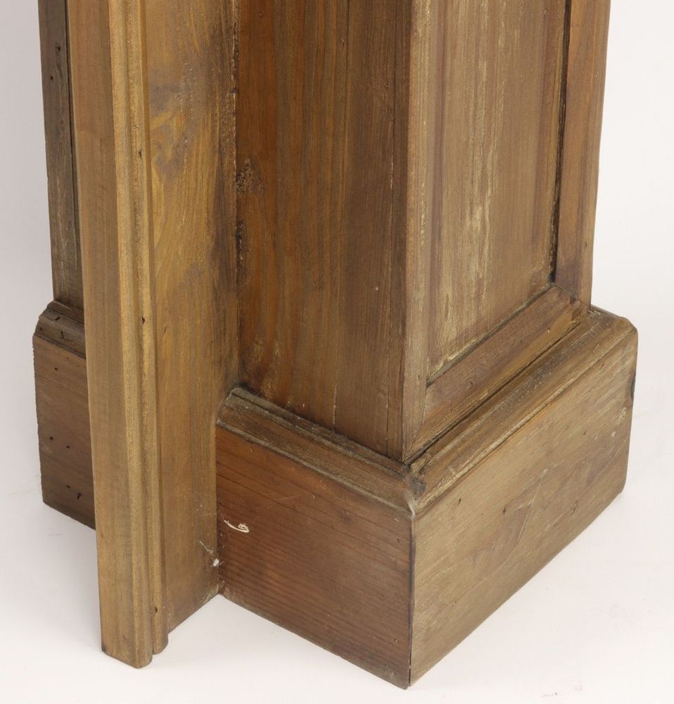 Console table - Stack fireplace mantel recycled wood, cozy rustic design - JP2B DECORATION