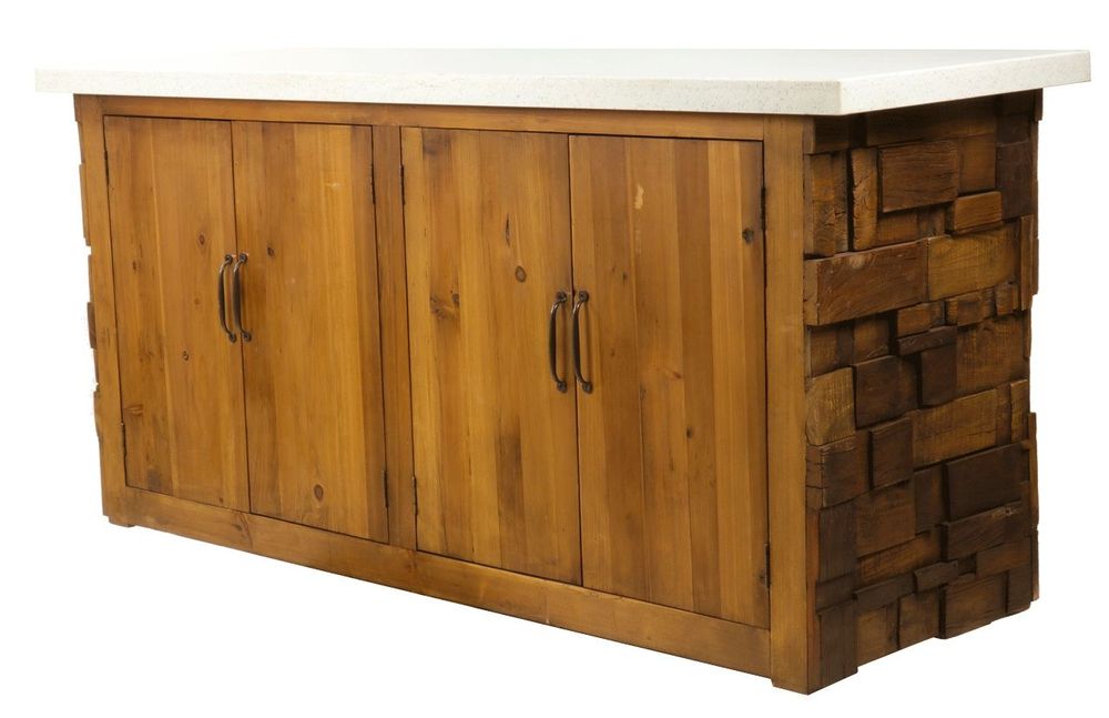 Buffets - Table basse Woody bois recyclé et acier, style industriel 120 cm - JP2B DECORATION