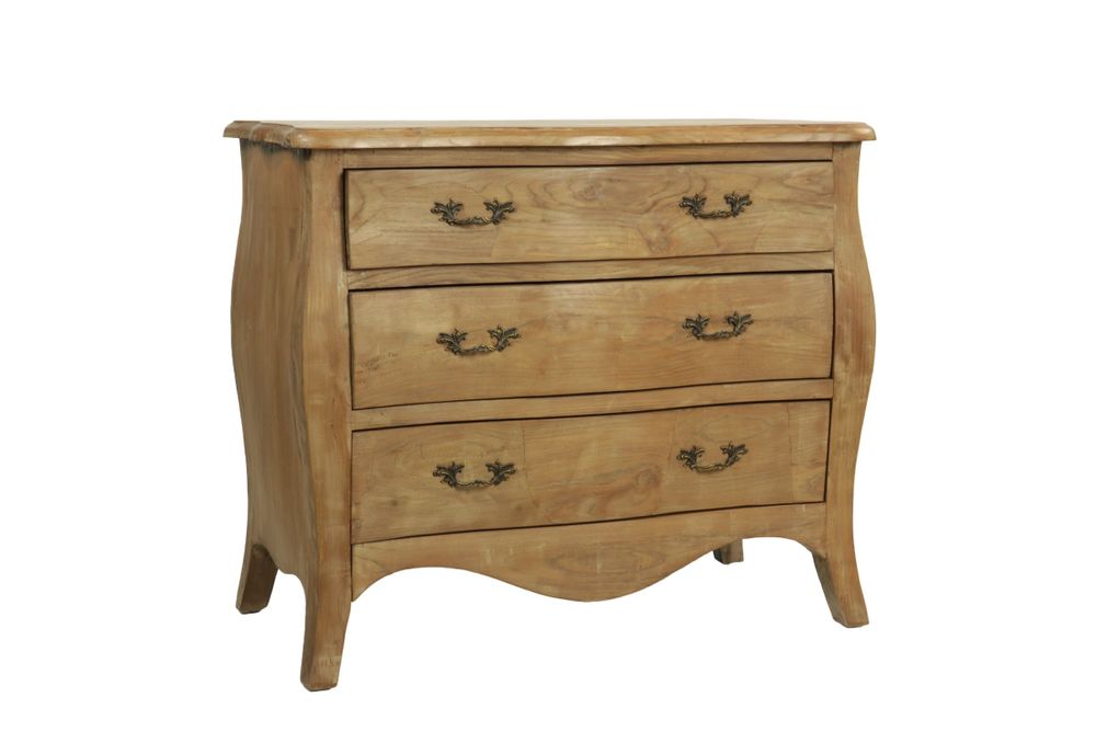 Chests of drawers - Recycled wood chest of drawers, 3 drawers, rustic style - JP2B DECORATION