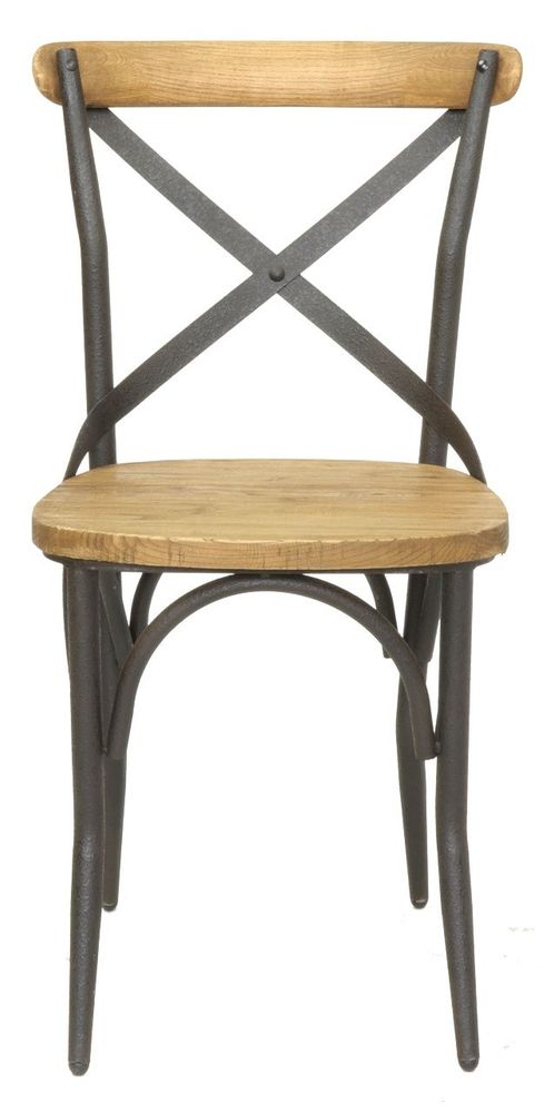 Chaises - Chaise de bar en bois massif, design vintage et confortable - JP2B DECORATION