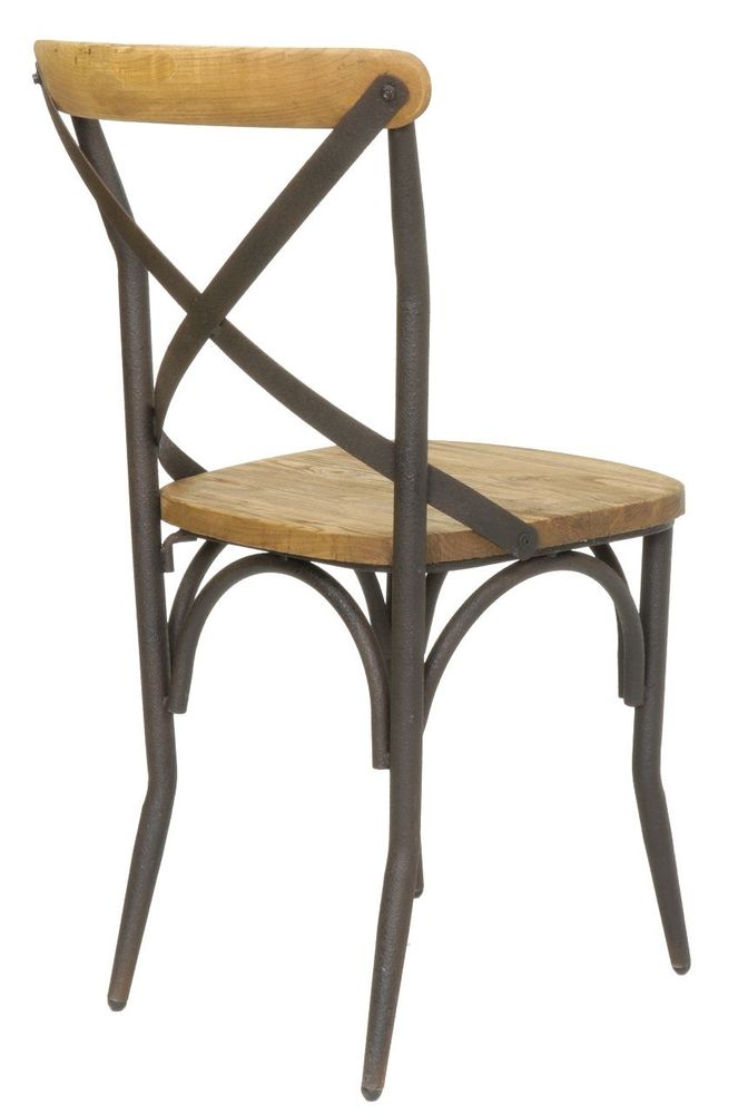 Chaises - Chaise de bar en bois massif, design vintage et confortable - JP2B DECORATION