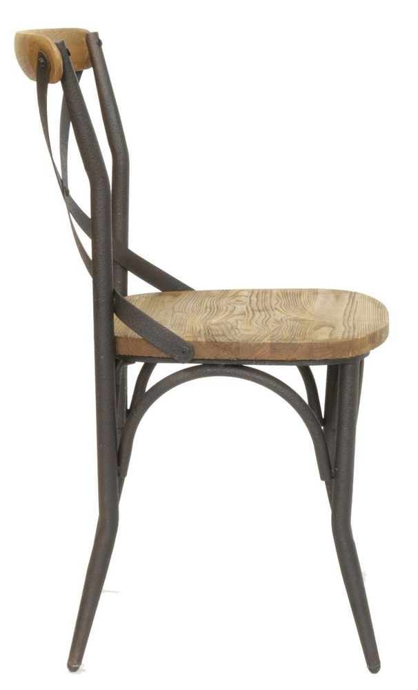 Chaises - Chaise de bar en bois massif, design vintage et confortable - JP2B DECORATION