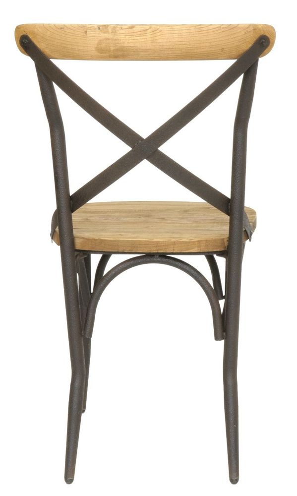 Chaises - Chaise de bar en bois massif, design vintage et confortable - JP2B DECORATION