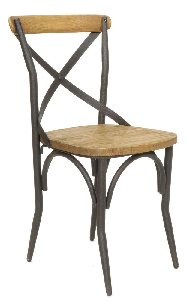 Chaises - Chaise de bar en bois massif, design vintage et confortable - JP2B DECORATION