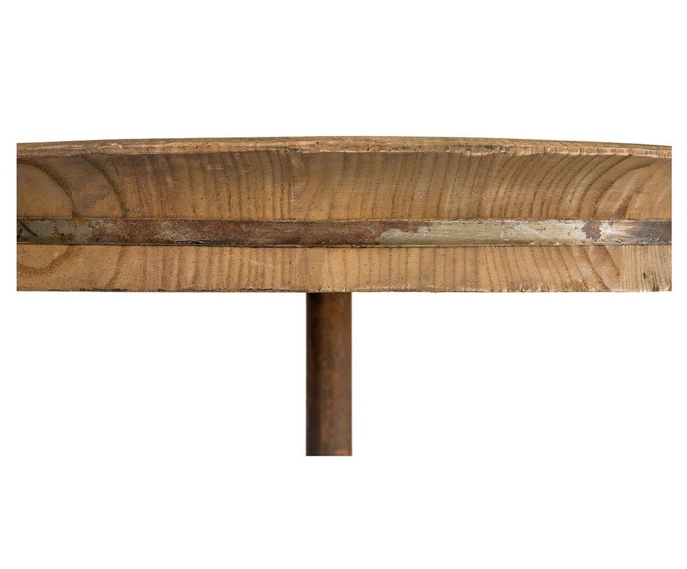 Other tables - Tea Stand, wood and metal, vintage industrial design - JP2B DECORATION