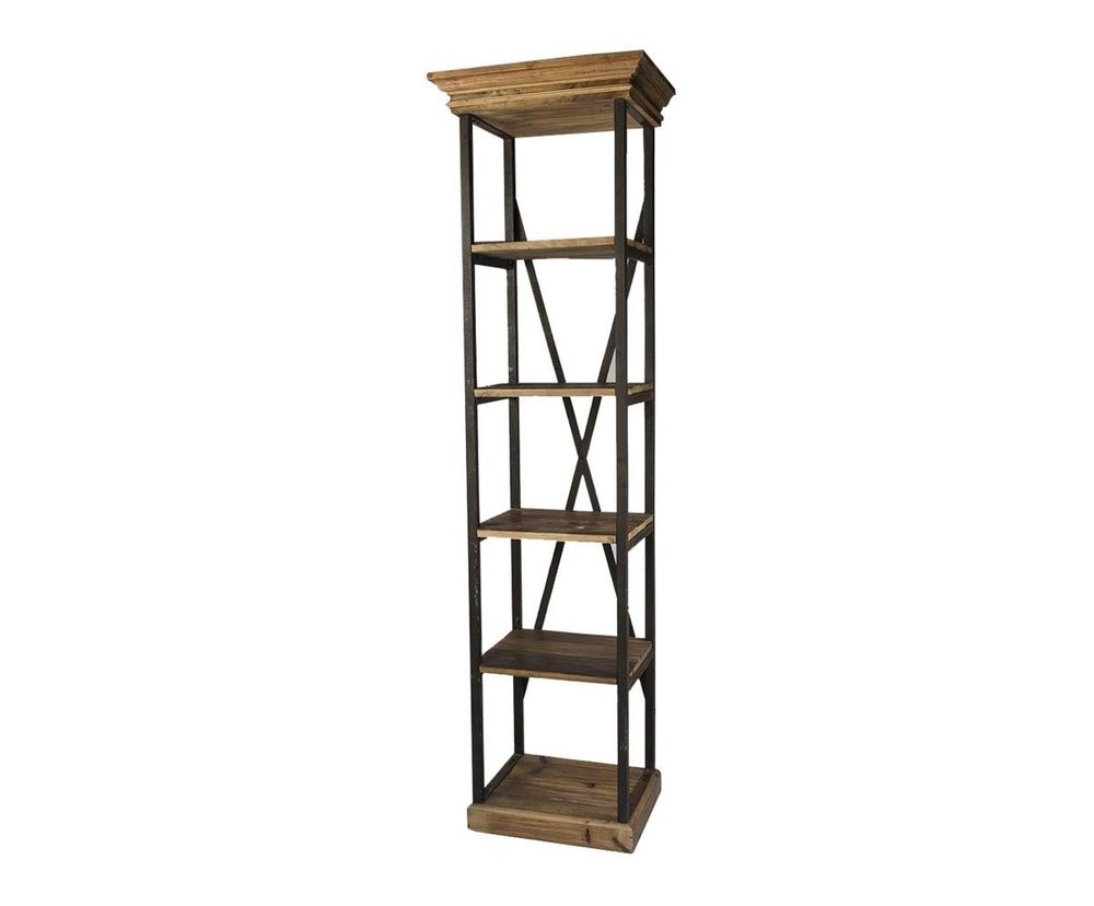 Etagères - Petite étagère industrielle, bois et métal, 229 cm - JP2B DECORATION