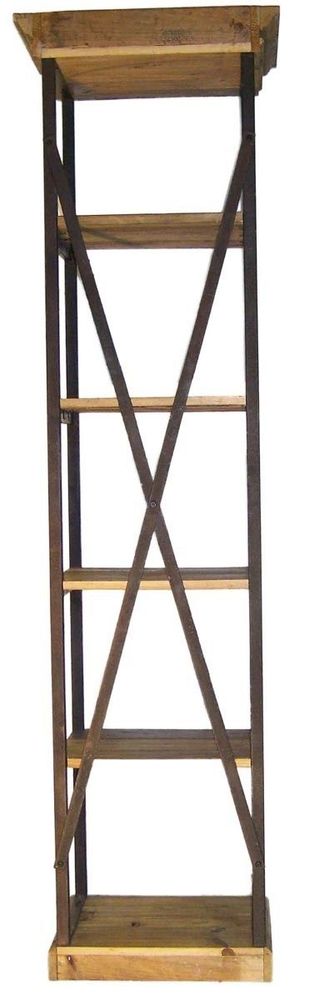 Etagères - Petite étagère industrielle, bois et métal, 229 cm - JP2B DECORATION
