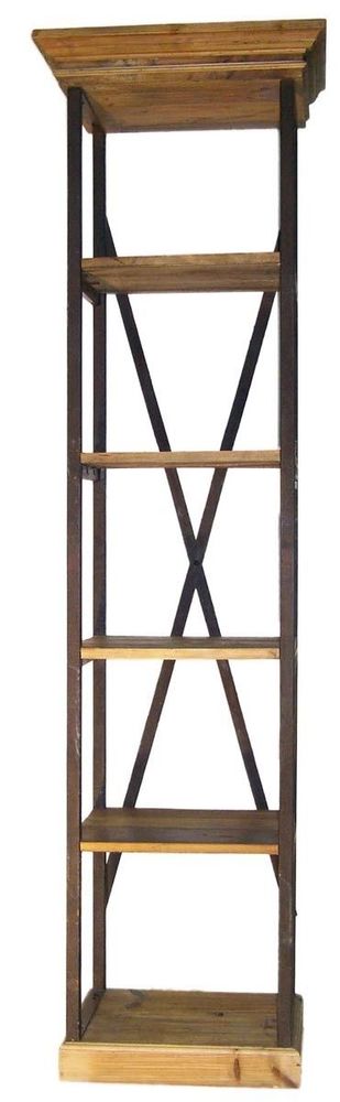 Etagères - Petite étagère industrielle, bois et métal, 229 cm - JP2B DECORATION