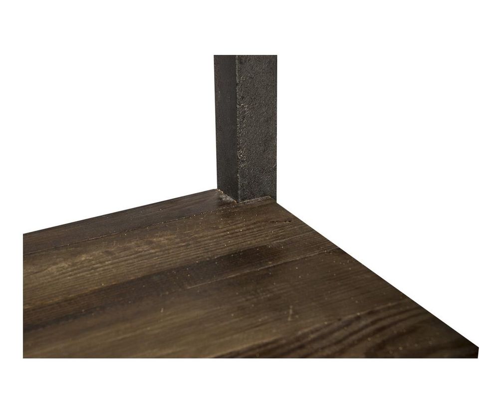 Shelves - Medium industrial shelf, wood and metal, 220 cm - JP2B DECORATION