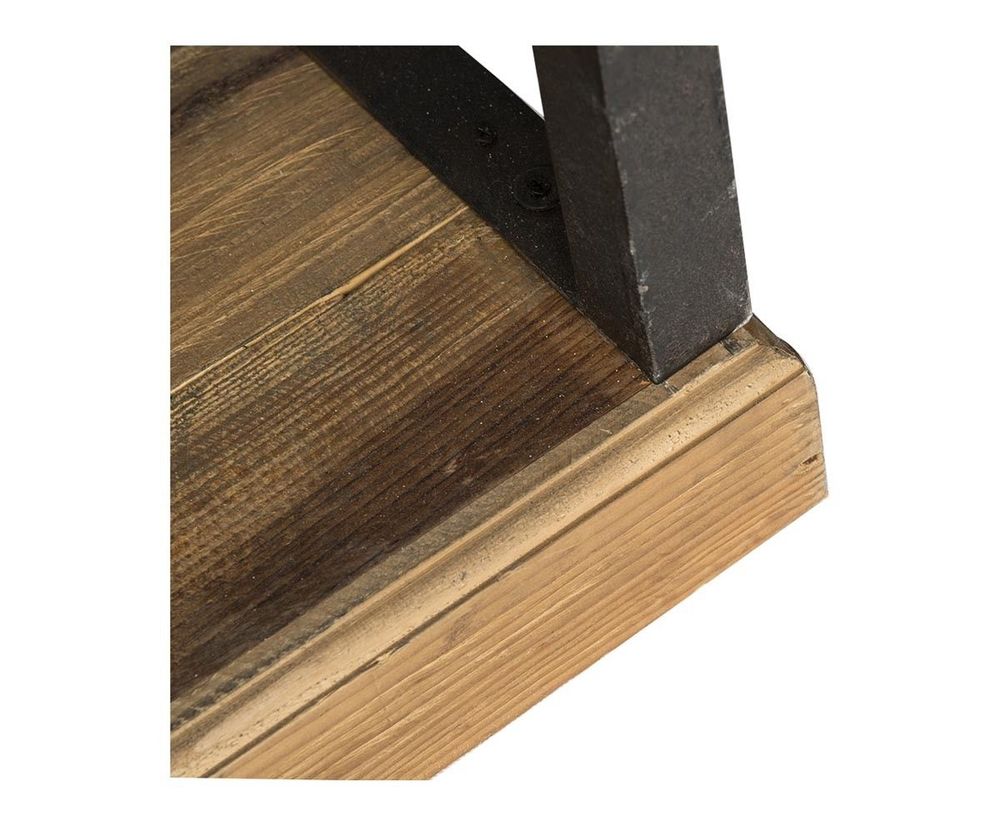 Shelves - Medium industrial shelf, wood and metal, 220 cm - JP2B DECORATION
