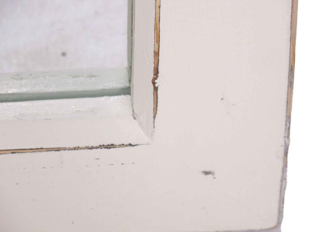 Mirrors - Partition mirror, recycled wood, distressed white finish, 180 cm - JP2B DECORATION