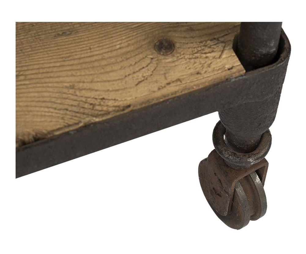 Autres tables - Bout de canapé en bois et métal, 3 étagères, style industriel - JP2B DECORATION