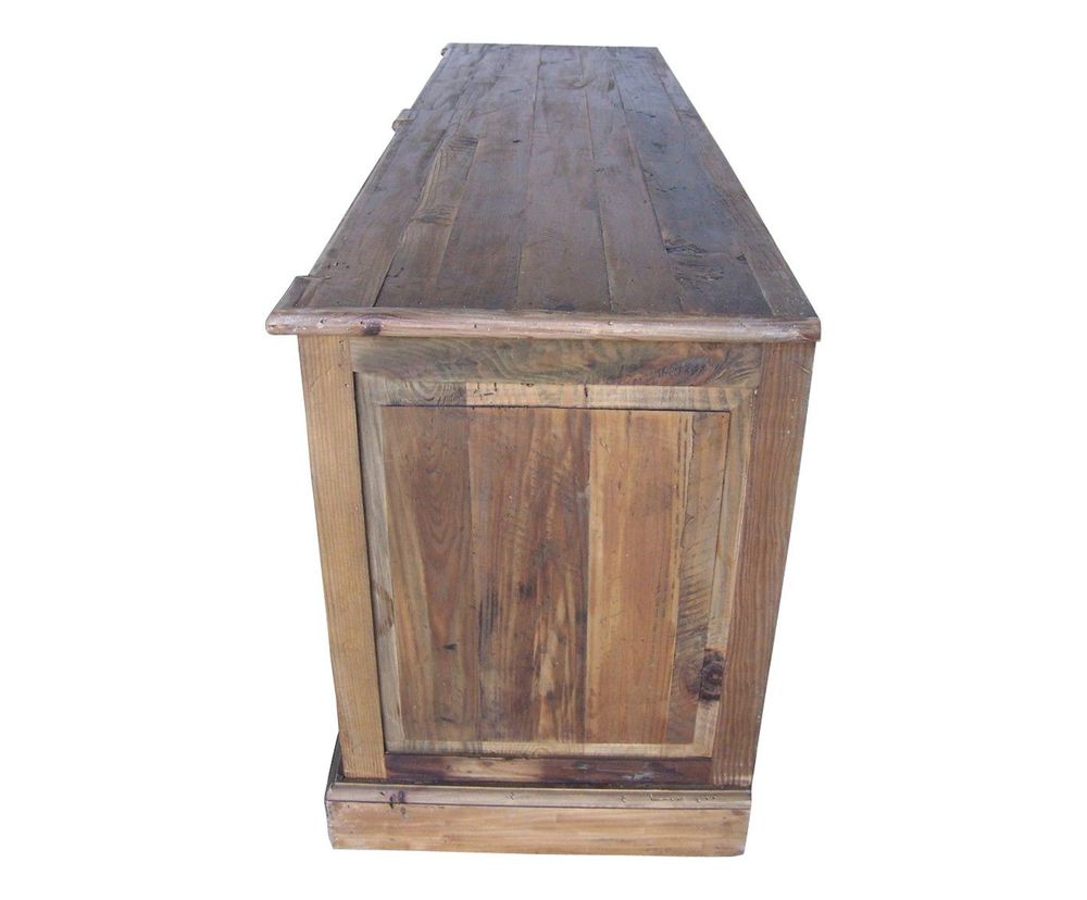 Sideboards - Recycled wood sideboard, 4 drawers, rustic design - JP2B DECORATION