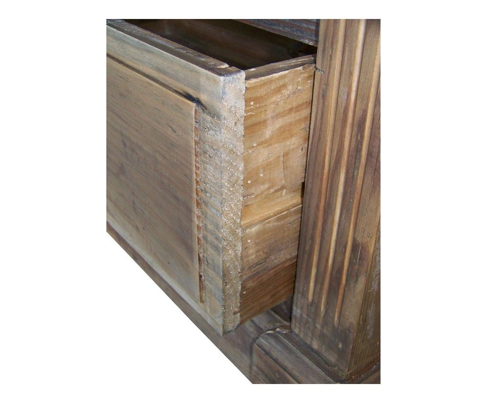 Sideboards - Recycled wood sideboard, 4 drawers, rustic design - JP2B DECORATION