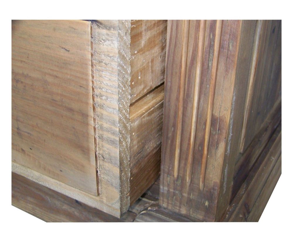 Sideboards - Recycled wood sideboard, 4 drawers, rustic design - JP2B DECORATION