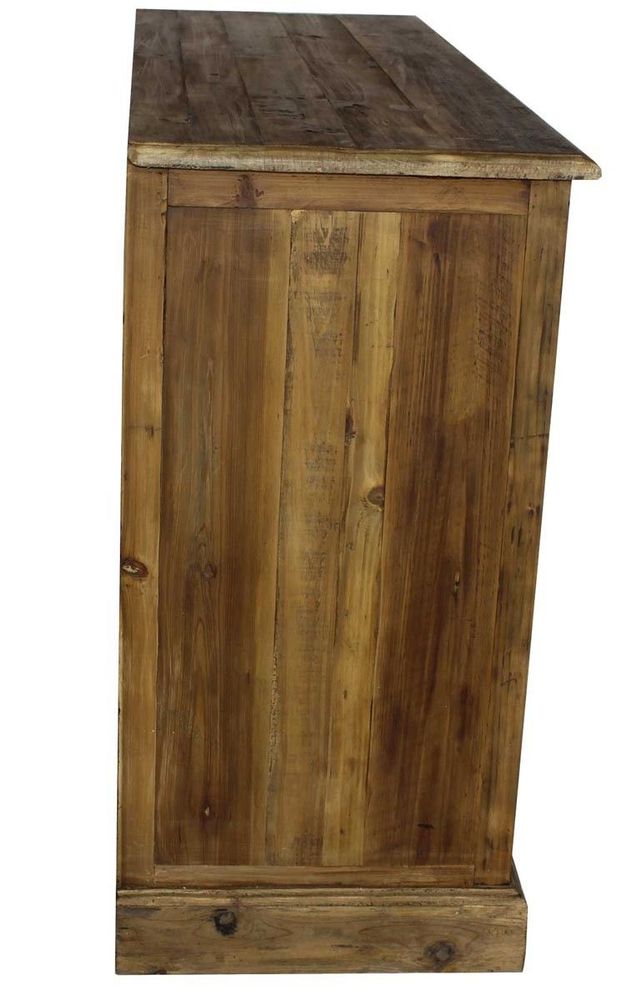 Buffets - Chiffonnier en bois recyclé, 15 tiroirs, design rustique et authentique - JP2B DECORATION